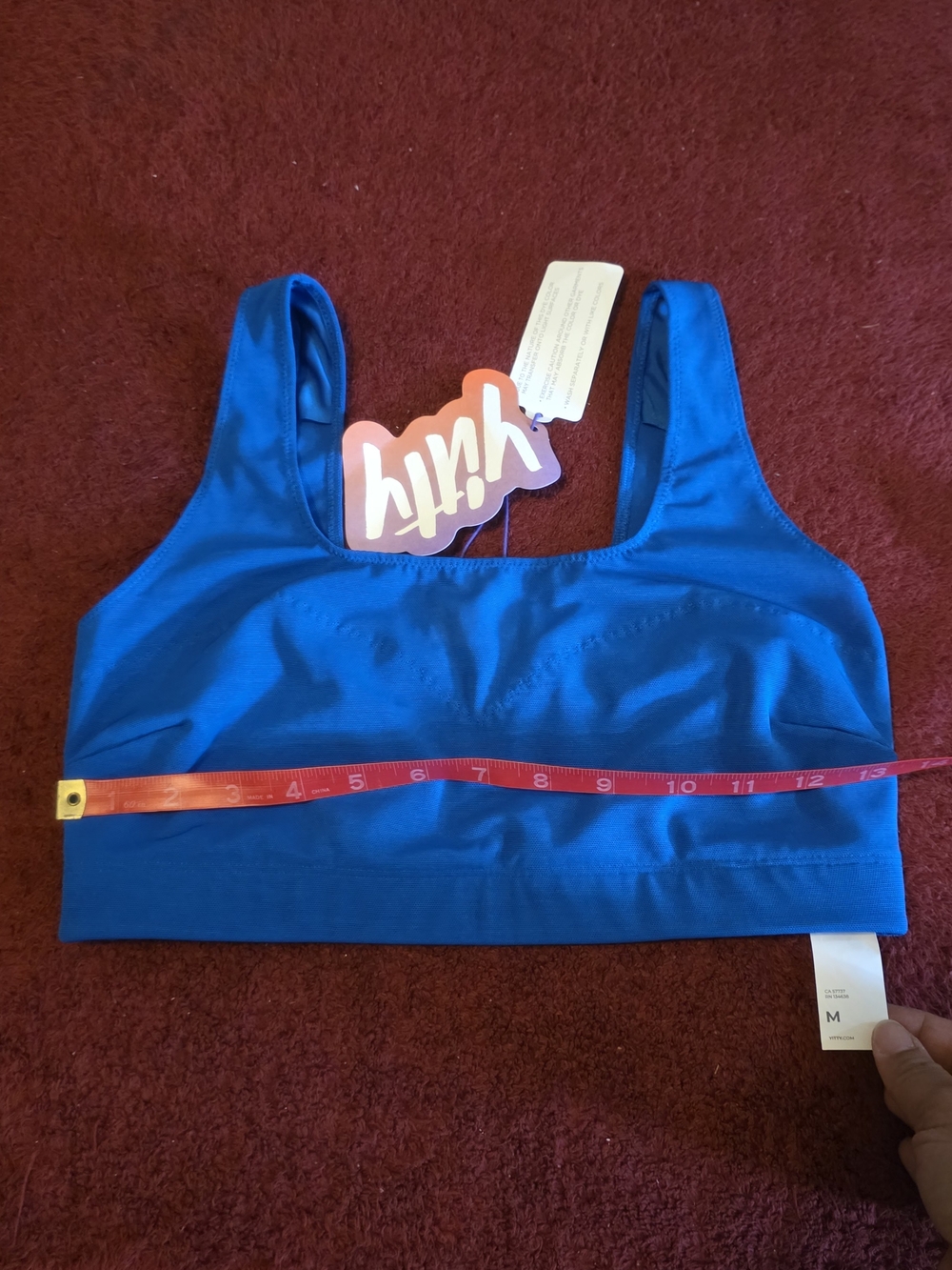YITTY Electric Blue Sports Bra Size Medium New Women